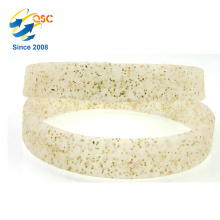 Charm Glitter powder silicone bracelet Wholesale